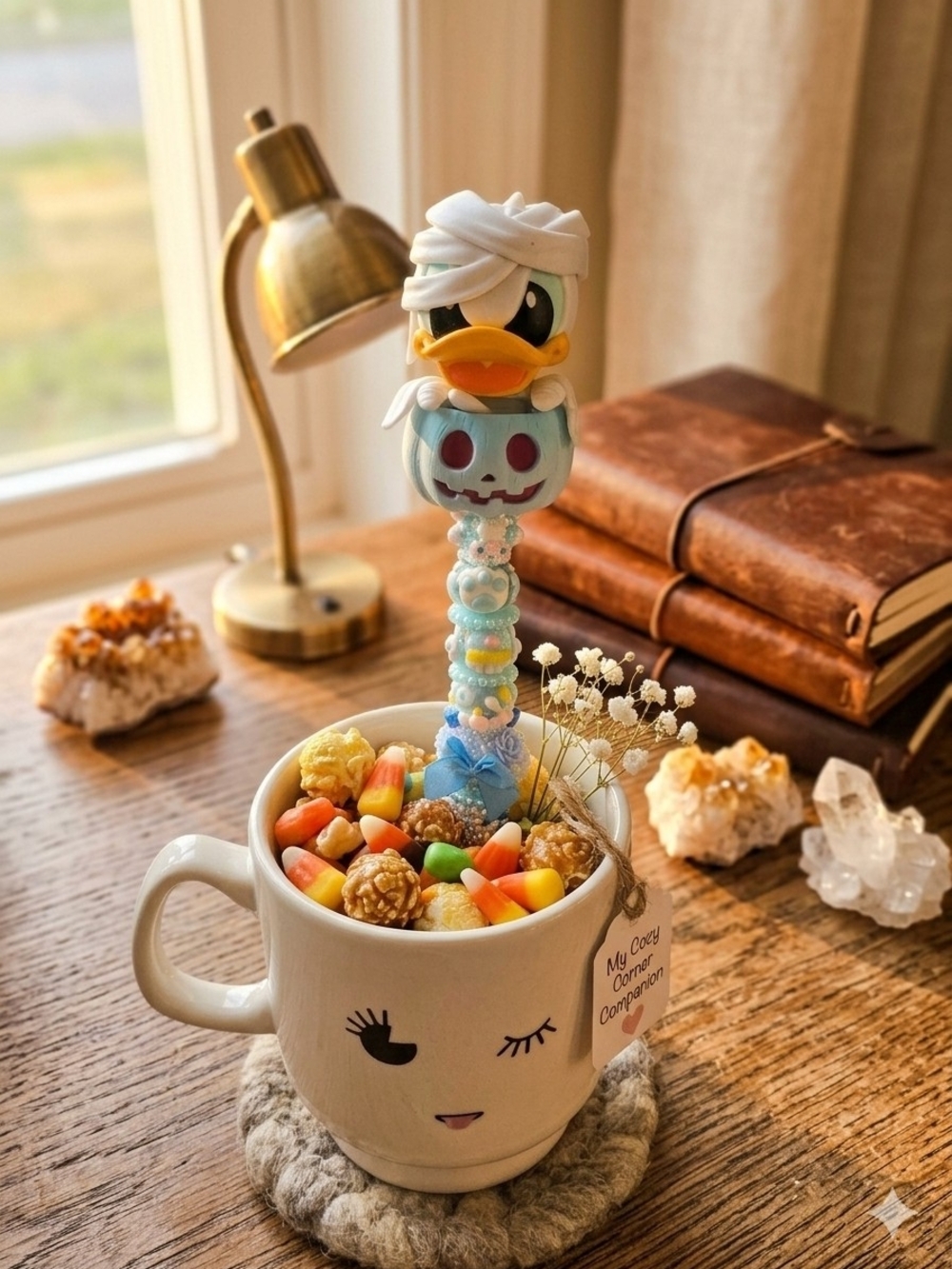 Beadable Pen W/Donald Duck dressed up as a mummy